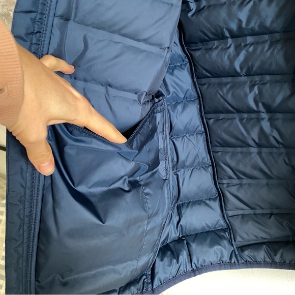 COLUMBIA Duck Down Navy Blue Full Zip Puffer Jacket Size L - Picture 9 of 11